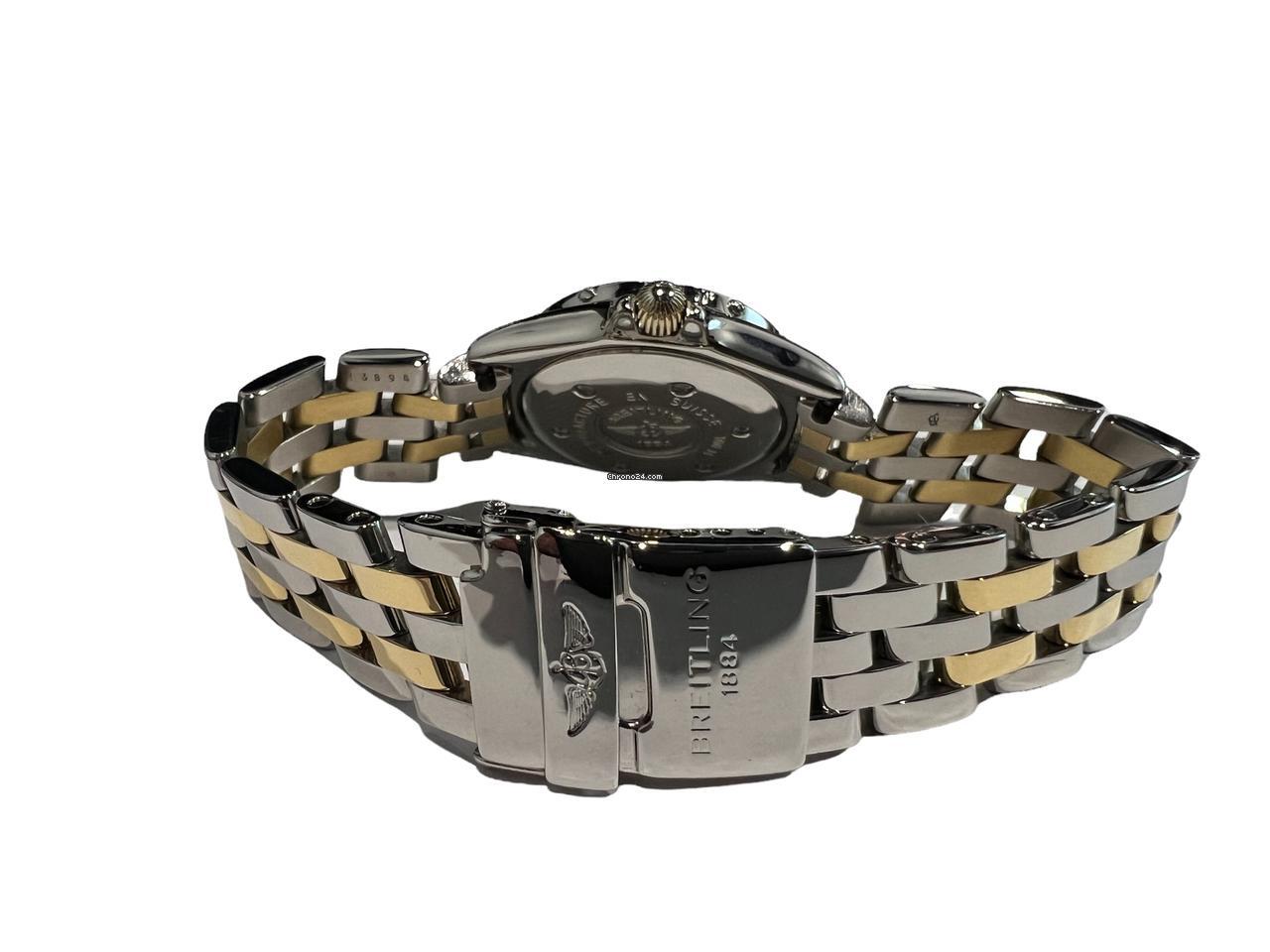 Breitling Quartz Women's Watch Gold/Steel Case With Gold/Steel Strap Authentic Luxury Timepiece