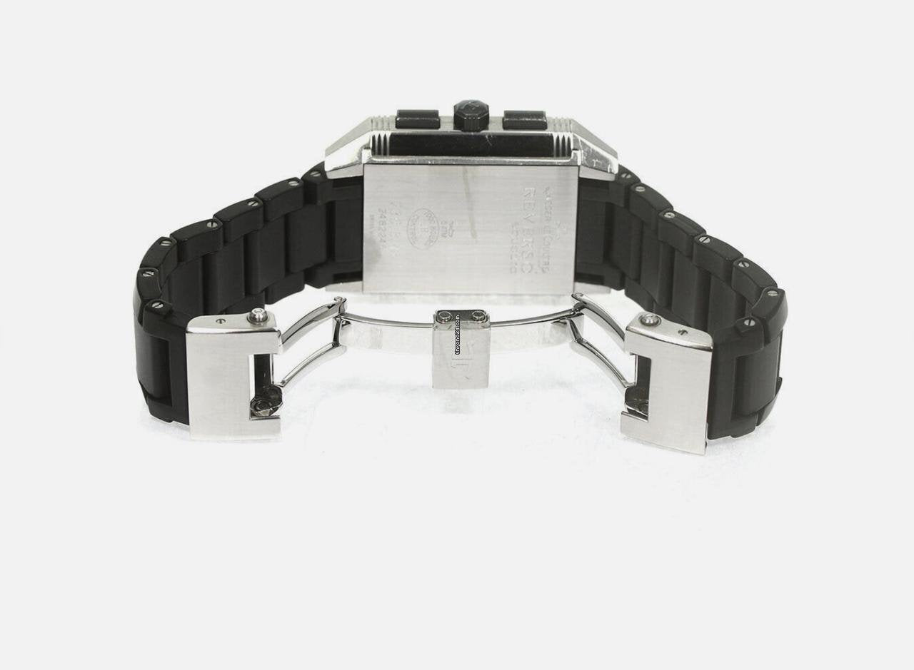 Jaeger-LeCoultre Automatic Unisex Watch Steel Case With Rubber Strap Authentic Luxury Timepiece