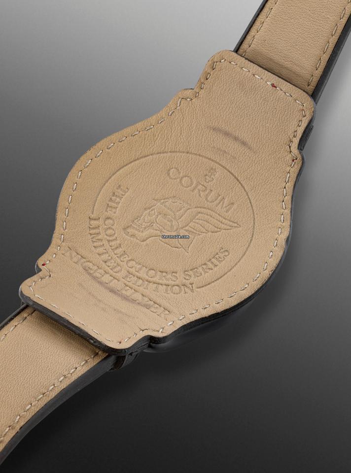 Corum Bubble Automatic Men's Watch Steel Case With Leather Strap Authentic Luxury Timepiece