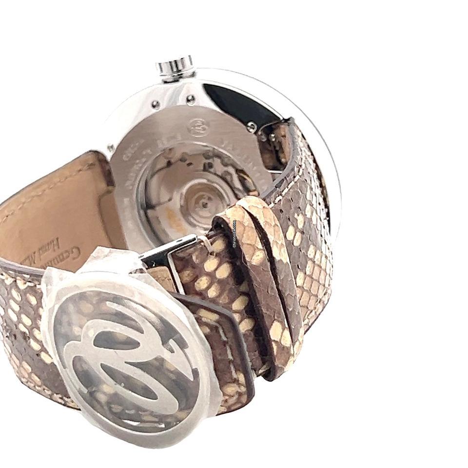 Jacob & Co. Automatic Men's Watch Steel Case With Leather Strap Authentic Luxury Timepiece