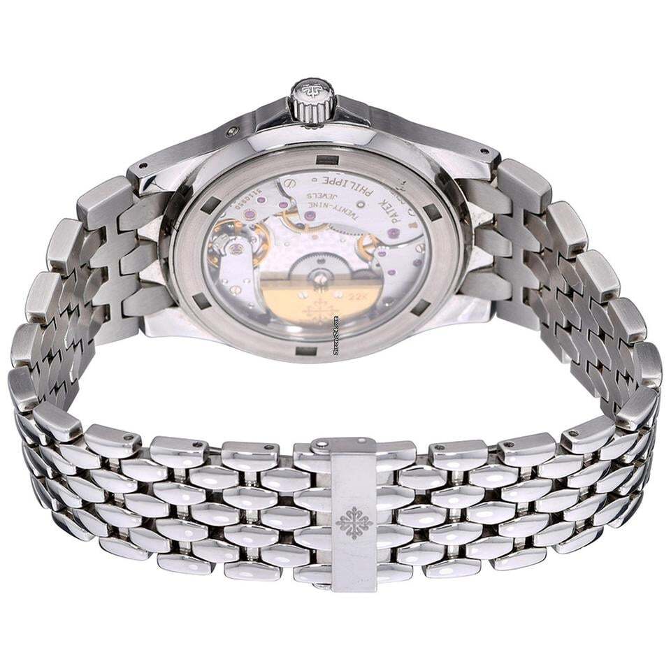 Patek Philippe Neptune Automatic Men's Watch With Steel Case and Strap Authentic Luxury Timepiece