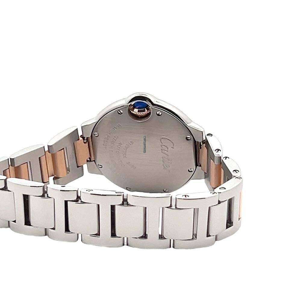 Cartier Ballon Bleu 33mm Automatic Women's Watch Steel Case With Gold/Steel Strap Authentic Luxury Timepiece