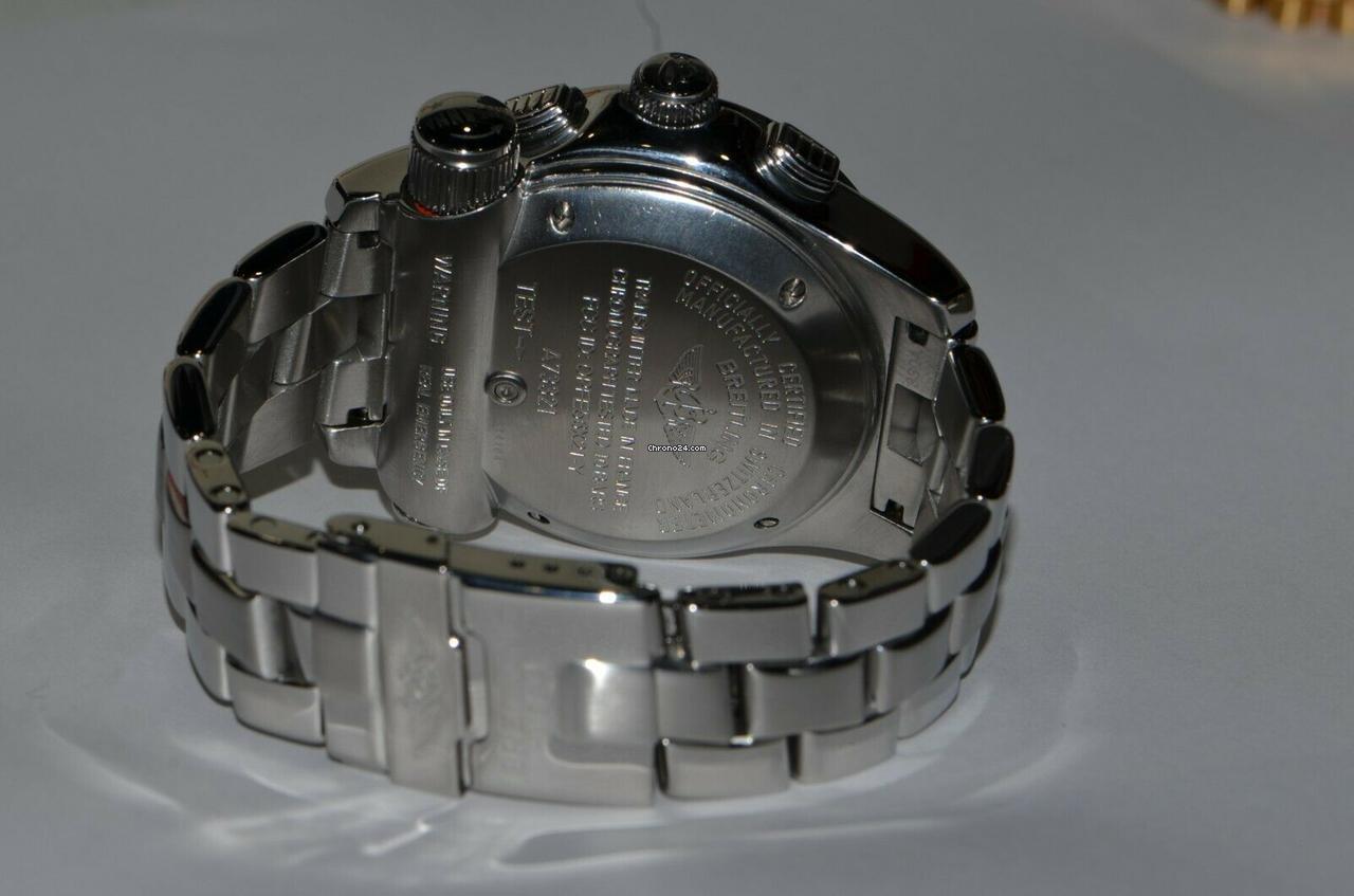 Breitling Emergency Quartz Men's Watch With Steel Case and Strap Authentic Luxury Timepiece