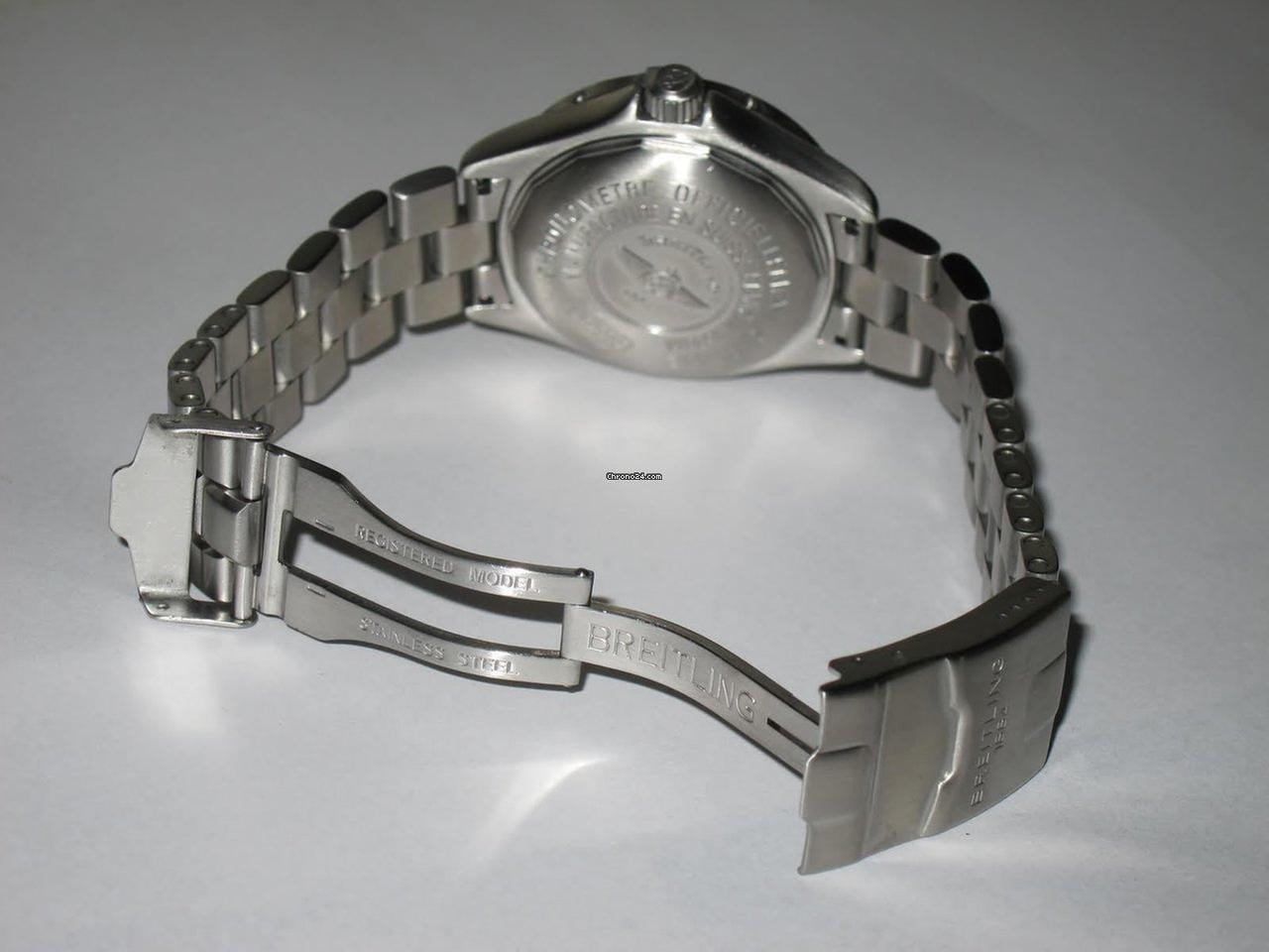 Breitling Superocean Automatic Men's Watch With Steel Case and Strap Authentic Luxury Timepiece