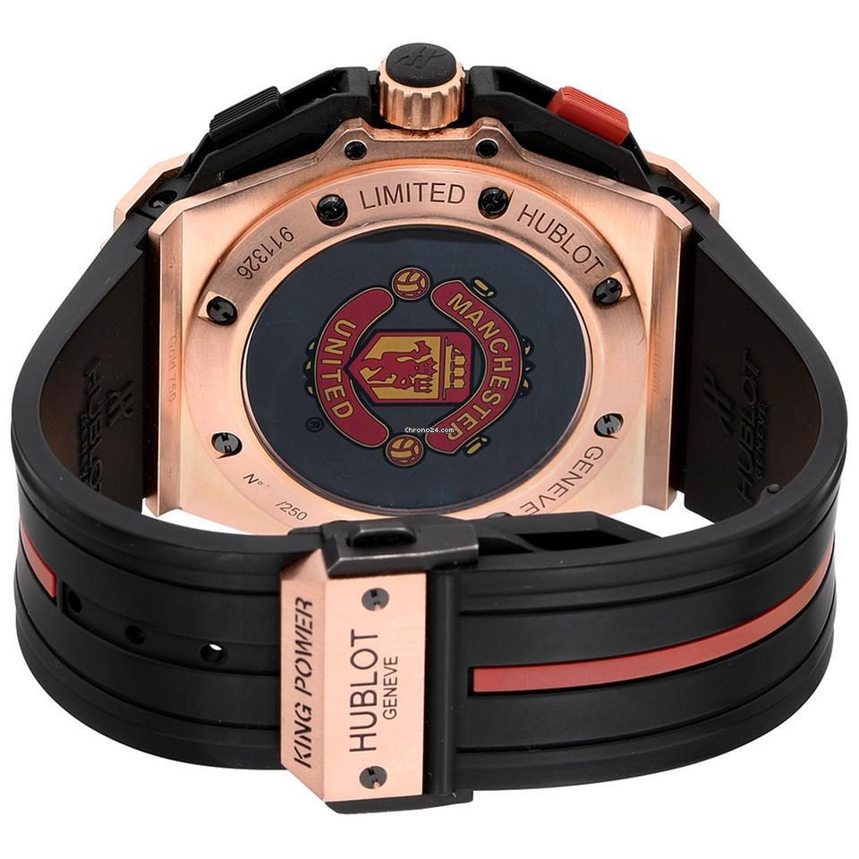 Hublot King Power Automatic Men's Watch Rose Gold Case With Rubber Strap Authentic Luxury Timepiece