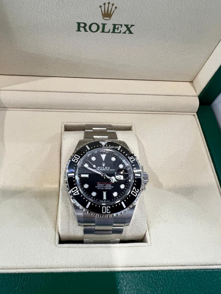 Rolex Sea-Dweller Automatic Men's Watch With Steel Case and Strap Authentic Luxury Timepiece
