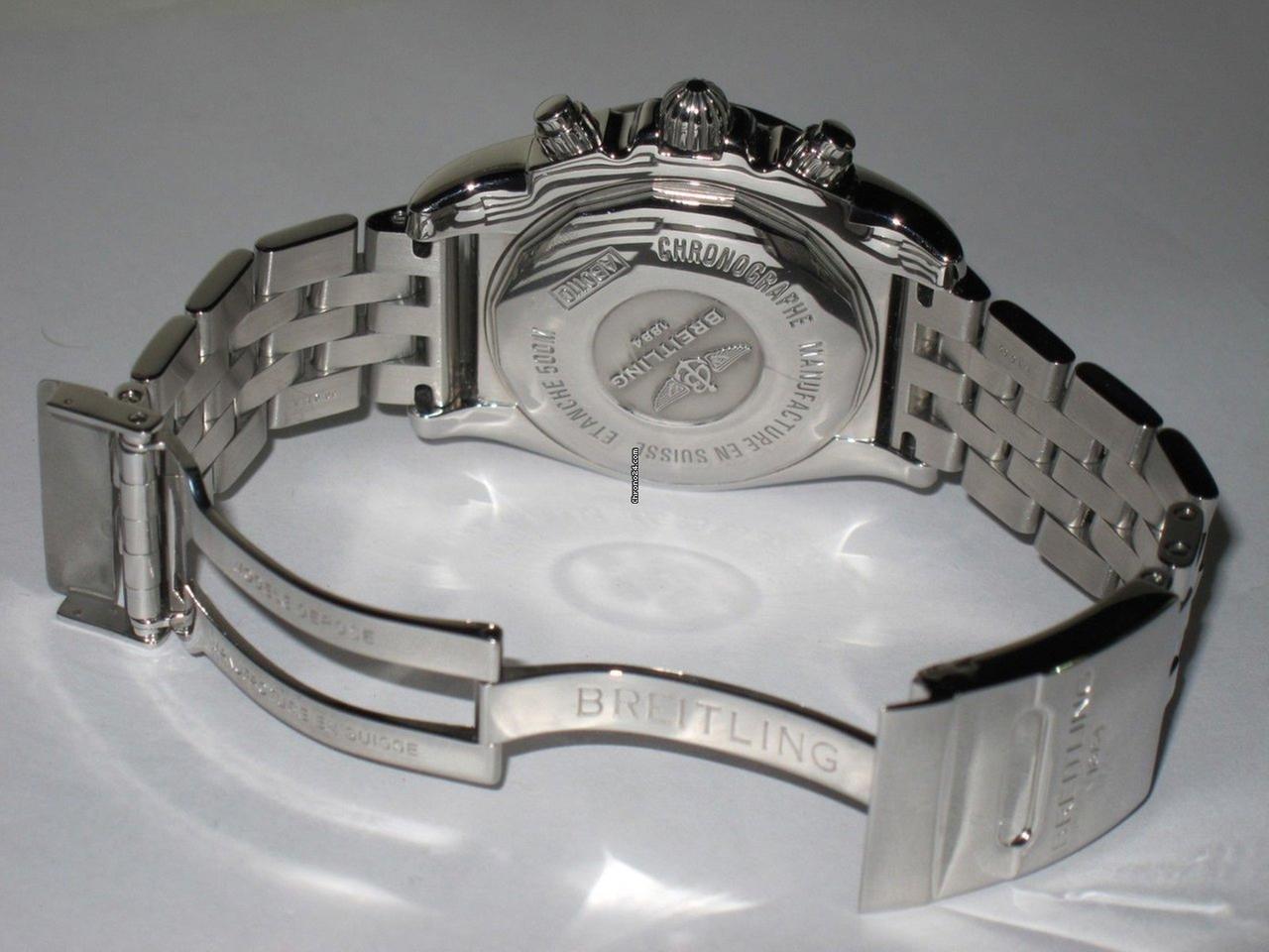 Breitling Chronomat Automatic Men's Watch With Steel Case and Strap Authentic Luxury Timepiece