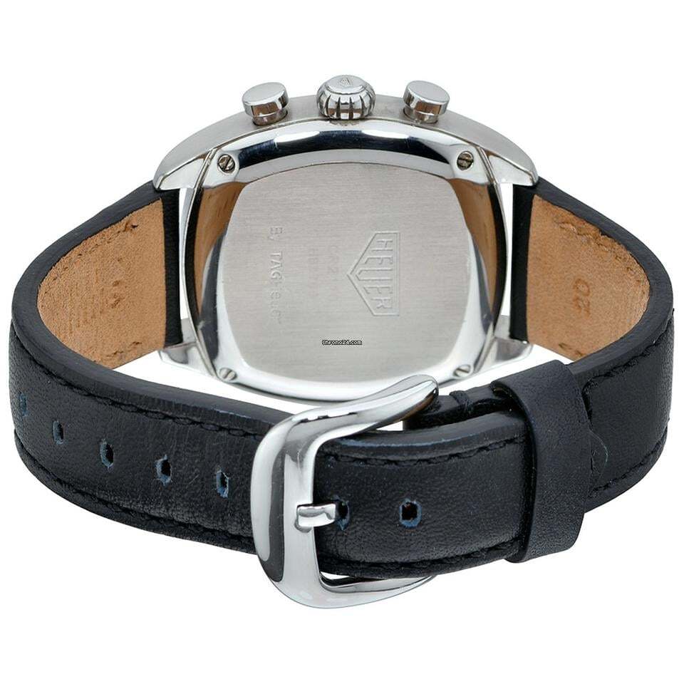 TAG Heuer Monza Automatic Men's Watch Steel Case With Leather Strap Authentic Luxury Timepiece