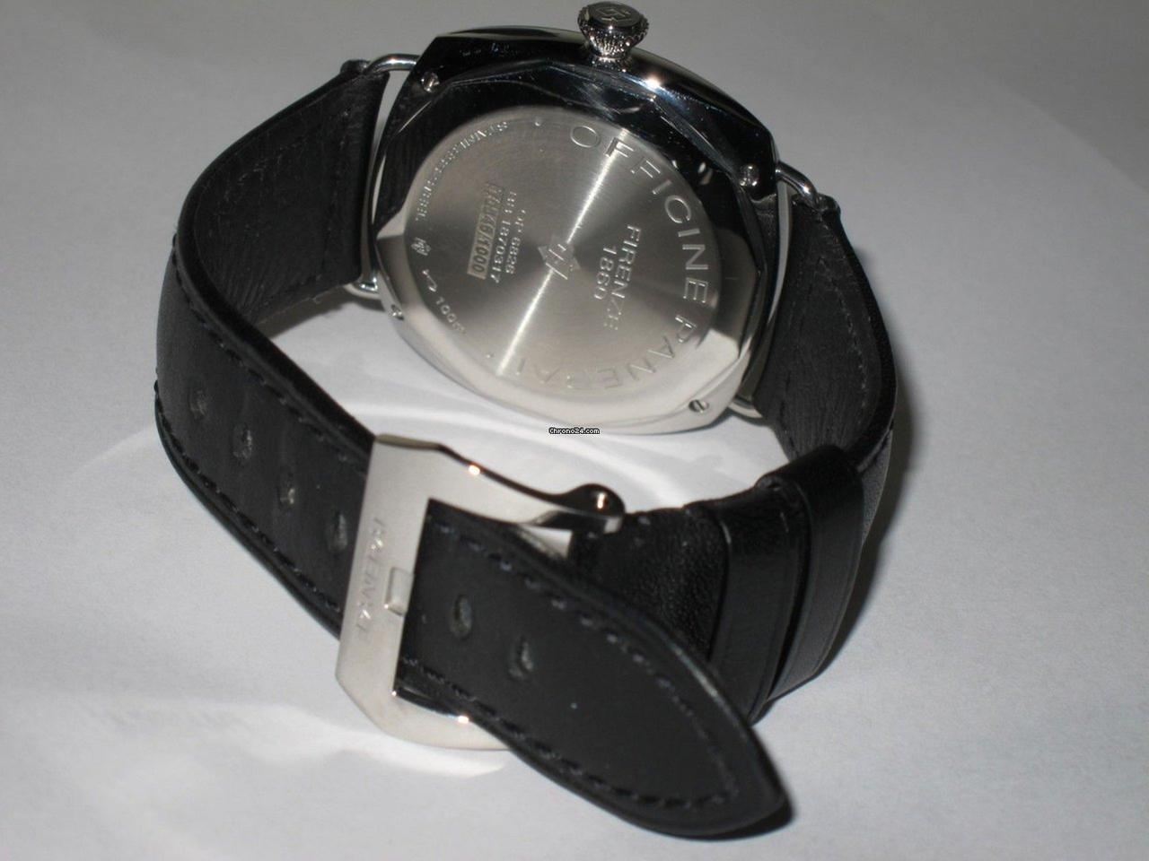 Panerai Radiomir Black Seal Manual winding Men's Watch Steel Case With Leather Strap Authentic Luxury Timepiece