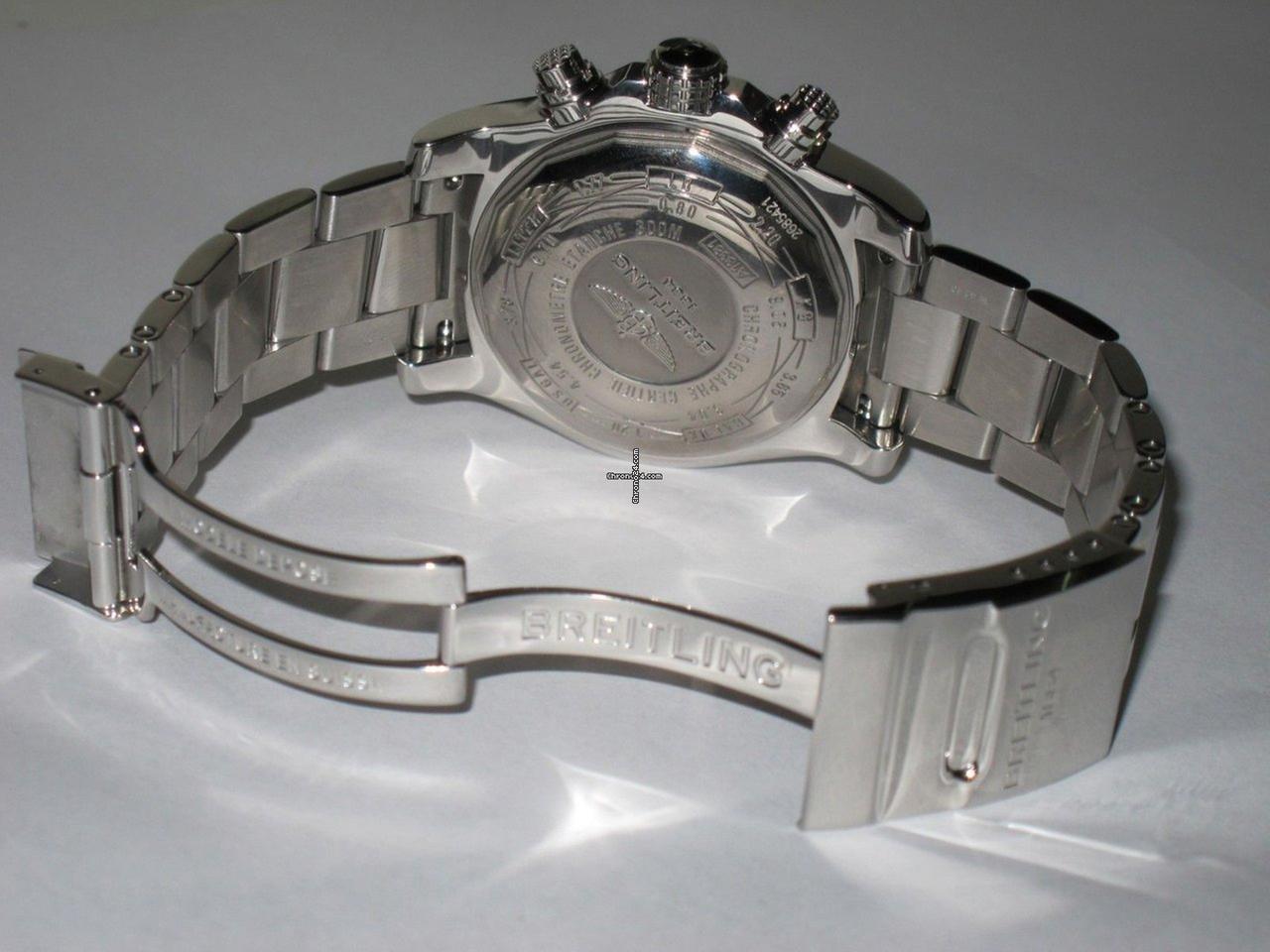 Breitling Avenger II Automatic Men's Watch With Steel Case and Strap Authentic Luxury Timepiece