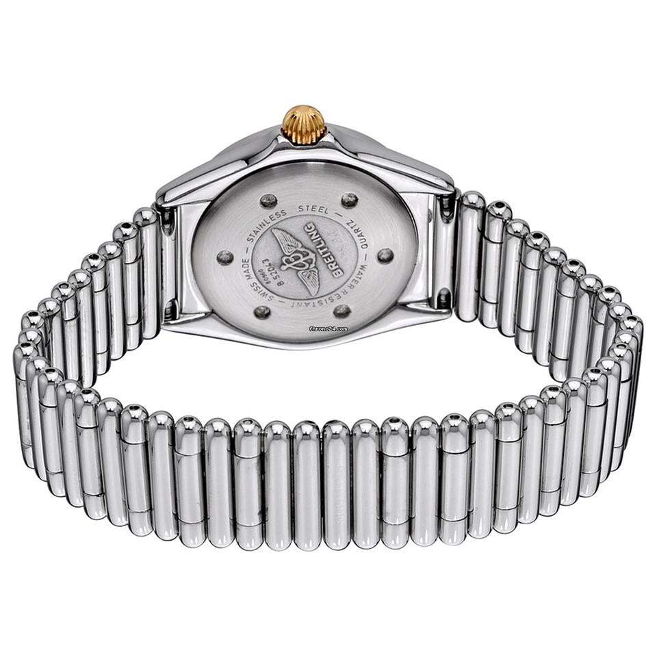 Breitling Quartz Women's Watch With Steel Case and Strap Authentic Luxury Timepiece