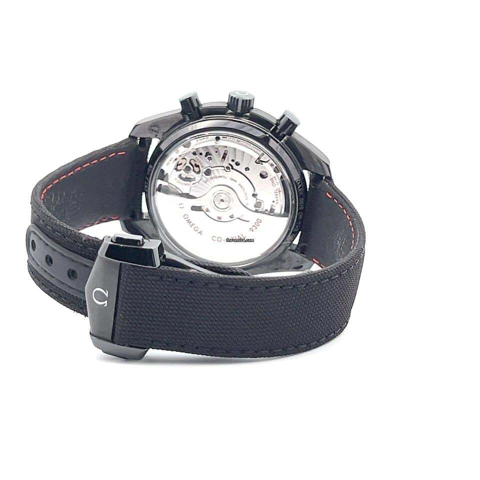 Omega Speedmaster Automatic Men's Watch Ceramic Case With Textile Strap Authentic Luxury Timepiece