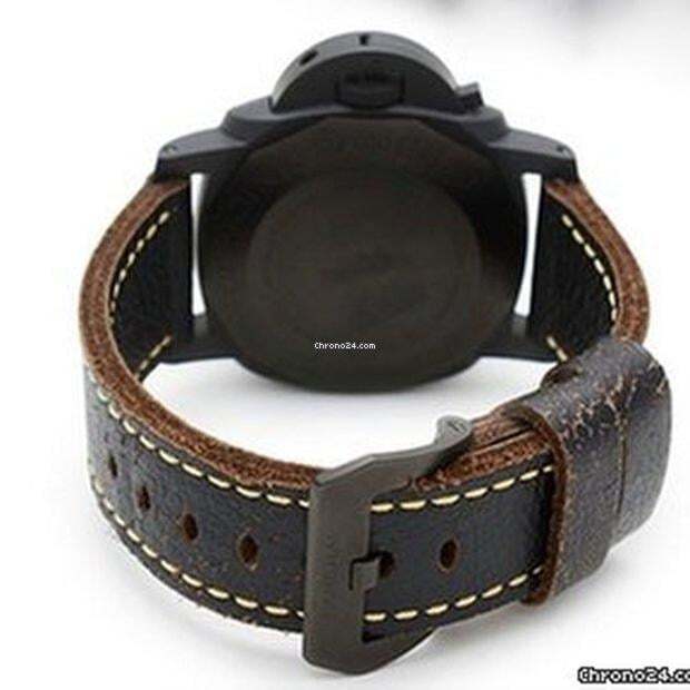 Panerai Luminor Submersible Automatic Men's Watch Ceramic Case With Leather Strap Authentic Luxury Timepiece
