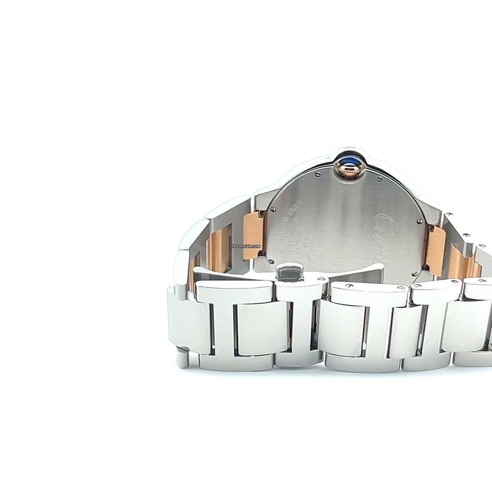 Cartier Ballon Bleu 42mm Automatic Men's Watch Steel Case With Gold/Steel Strap Authentic Luxury Timepiece