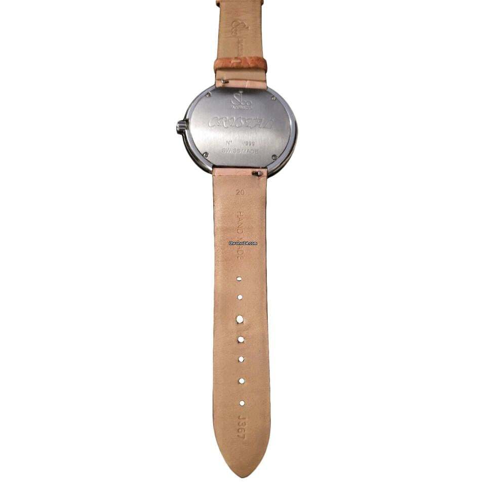 Jacob & Co. Quartz Women's Watch Steel Case With Leather Strap Authentic Luxury Timepiece