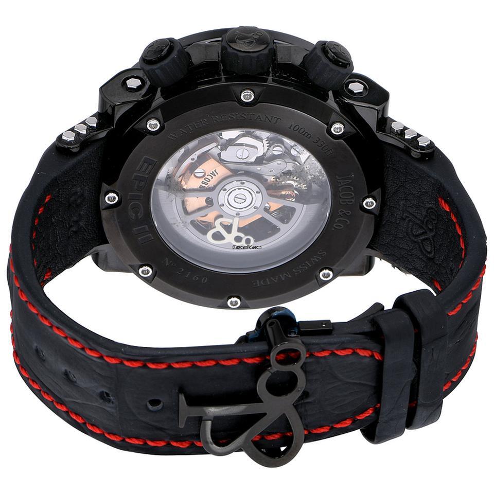 Jacob & Co. Automatic Men's Watch Steel Case With Leather Strap Authentic Luxury Timepiece