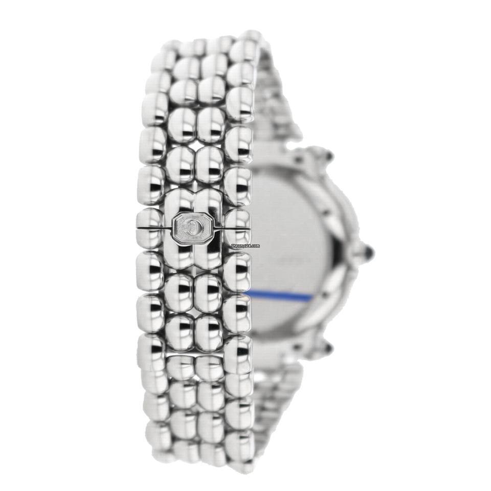 Chopard Happy Sport Quartz Women's Watch With Steel Case and Strap Authentic Luxury Timepiece
