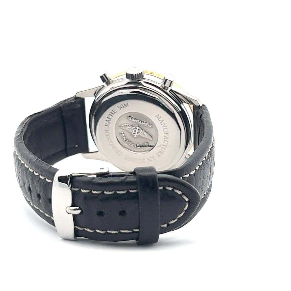 Breitling Navitimer Automatic Men's Watch Steel Case With Leather Strap Authentic Luxury Timepiece