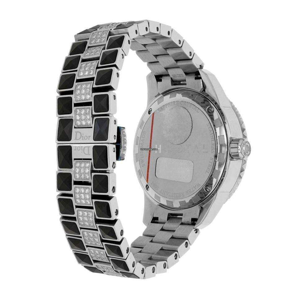 Dior Christal Quartz Women's Watch With Steel Case and Strap Authentic Luxury Timepiece