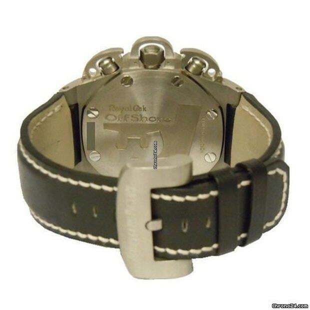 Audemars Piguet Royal Oak Offshore Automatic Men's Watch Titanium Case With Leather Strap Authentic Luxury Timepiece