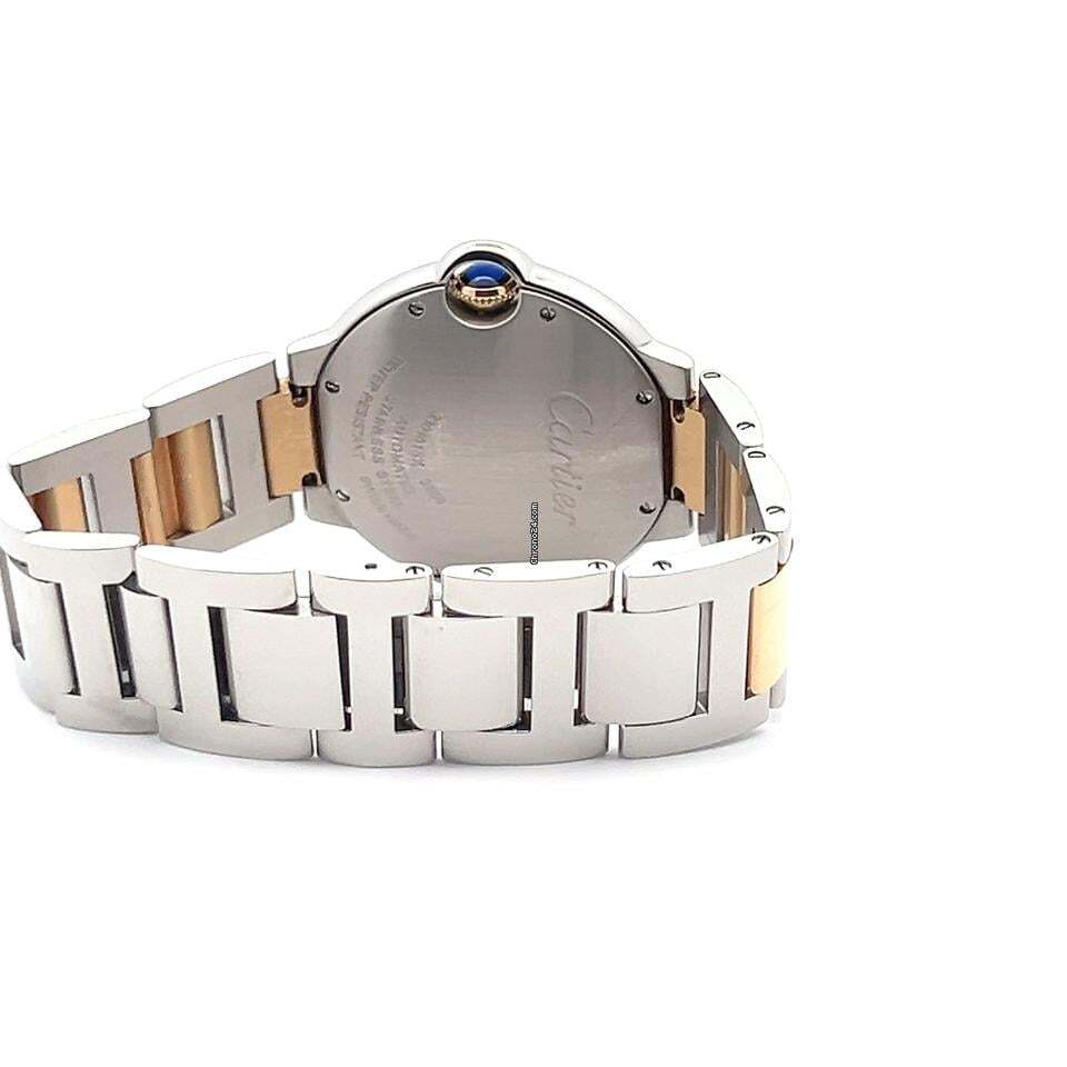 Cartier Ballon Bleu 36mm Automatic Women's Watch Gold/Steel Case With Gold/Steel Strap Authentic Luxury Timepiece