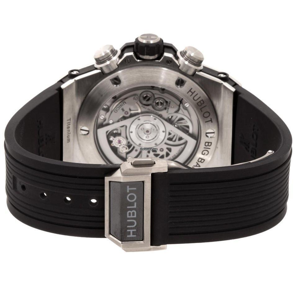 Hublot Big Bang Unico Automatic Men's Watch Titanium Case With Rubber Strap Authentic Luxury Timepiece