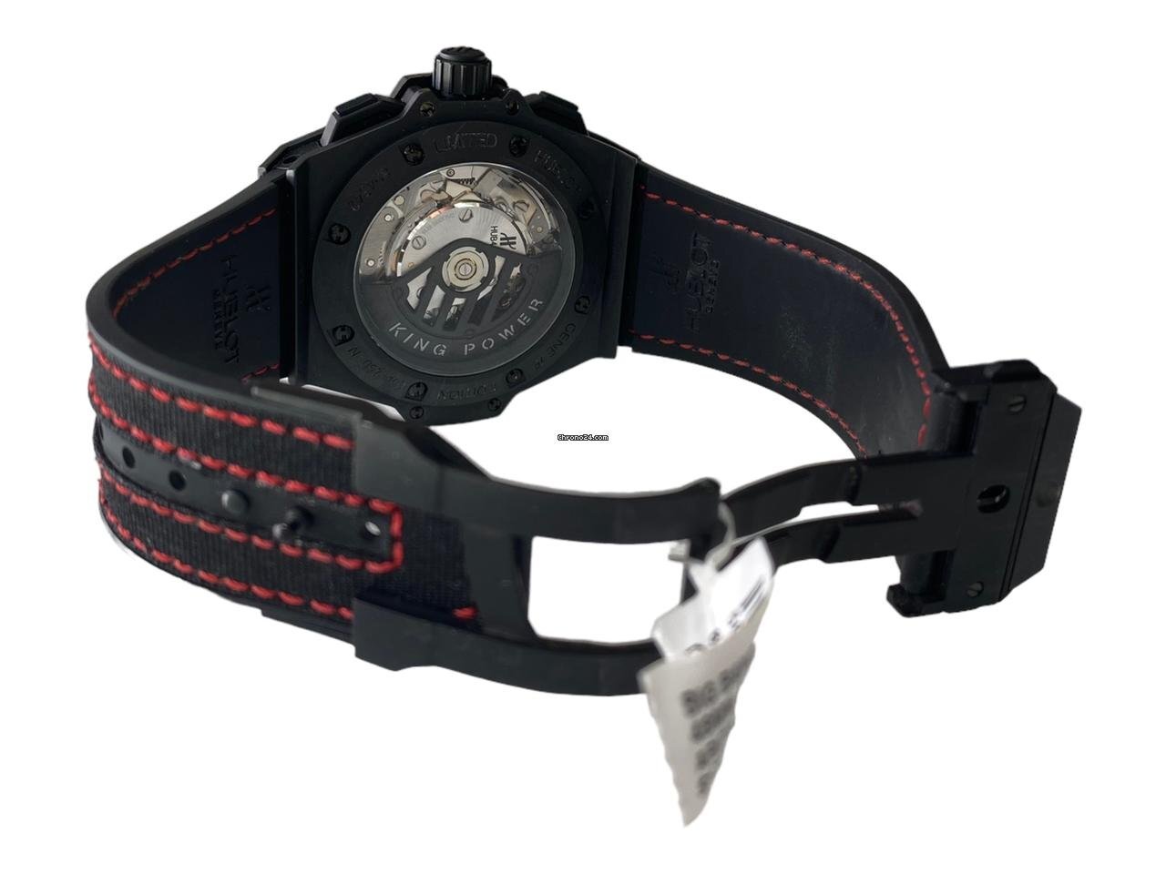 Hublot King Power Automatic Men's Watch Ceramic Case With Rubber Strap Authentic Luxury Timepiece