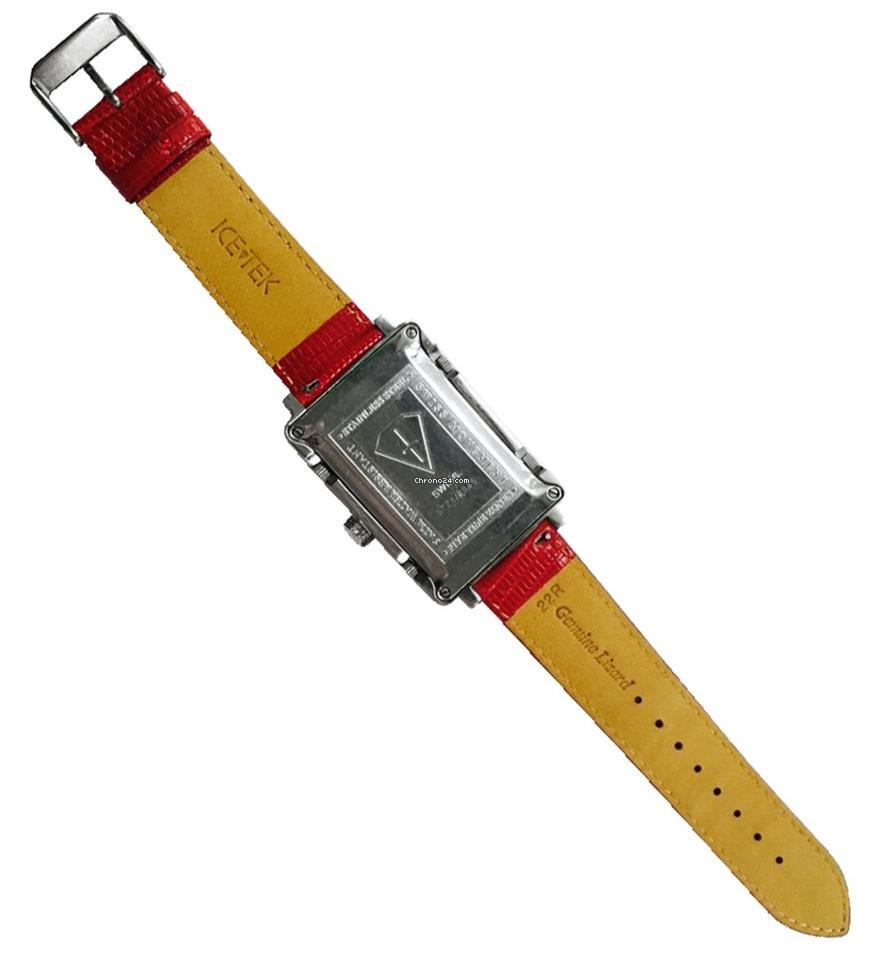 Ice Watch Quartz Men's Watch Steel Case With Leather Strap Authentic Luxury Timepiece