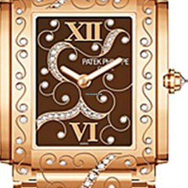Patek Philippe Twenty~4 Quartz Women's Watch With Rose Gold Case and Strap Authentic Luxury Timepiece