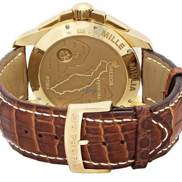 Chopard Mille Miglia Automatic Men's Watch Rose Gold Case With Leather Strap Authentic Luxury Timepiece