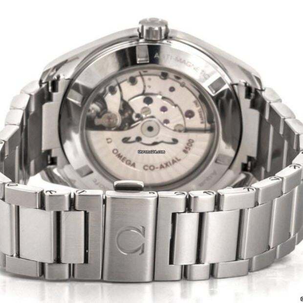Omega Seamaster Aqua Terra Automatic Men's Watch With Steel Case and Strap Authentic Luxury Timepiece