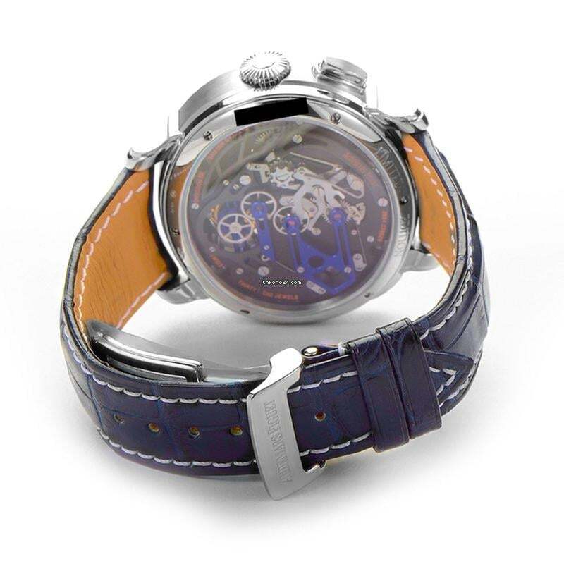 Audemars Piguet Millenary Chronograph Manual winding Men's Watch Platinum Case With Leather Strap Authentic Luxury Timepiece