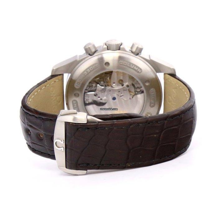 Omega De Ville Co-Axial Automatic Men's Watch Steel Case With Leather Strap Authentic Luxury Timepiece