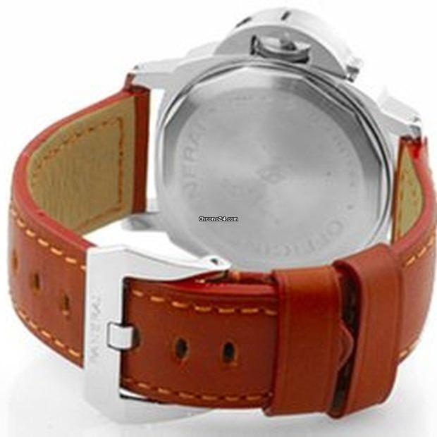 Panerai Luminor Marina Automatic Men's Watch Steel Case With Leather Strap Authentic Luxury Timepiece