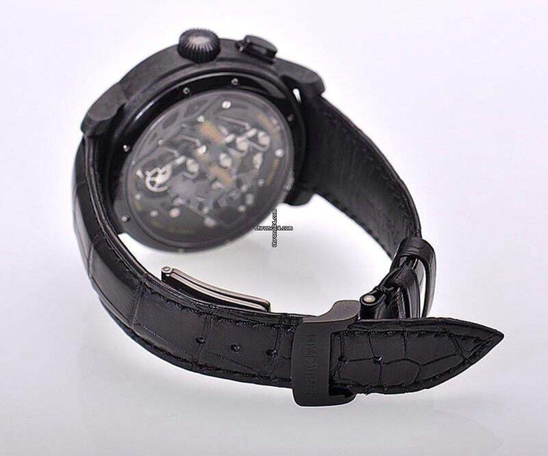 Audemars Piguet Millenary Chronograph Manual winding Men's Watch Carbon Case With Leather Strap Authentic Luxury Timepiece