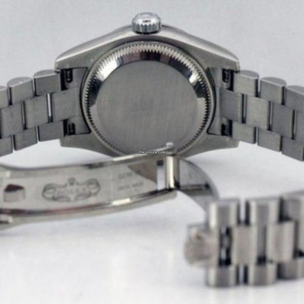 Rolex Lady-Datejust Automatic Women's Watch With White Gold Case and Strap Authentic Luxury Timepiece