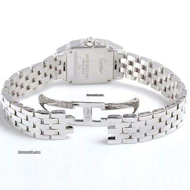 Cartier Santos Demoiselle Quartz Women's Watch With White Gold Case and Strap Authentic Luxury Timepiece