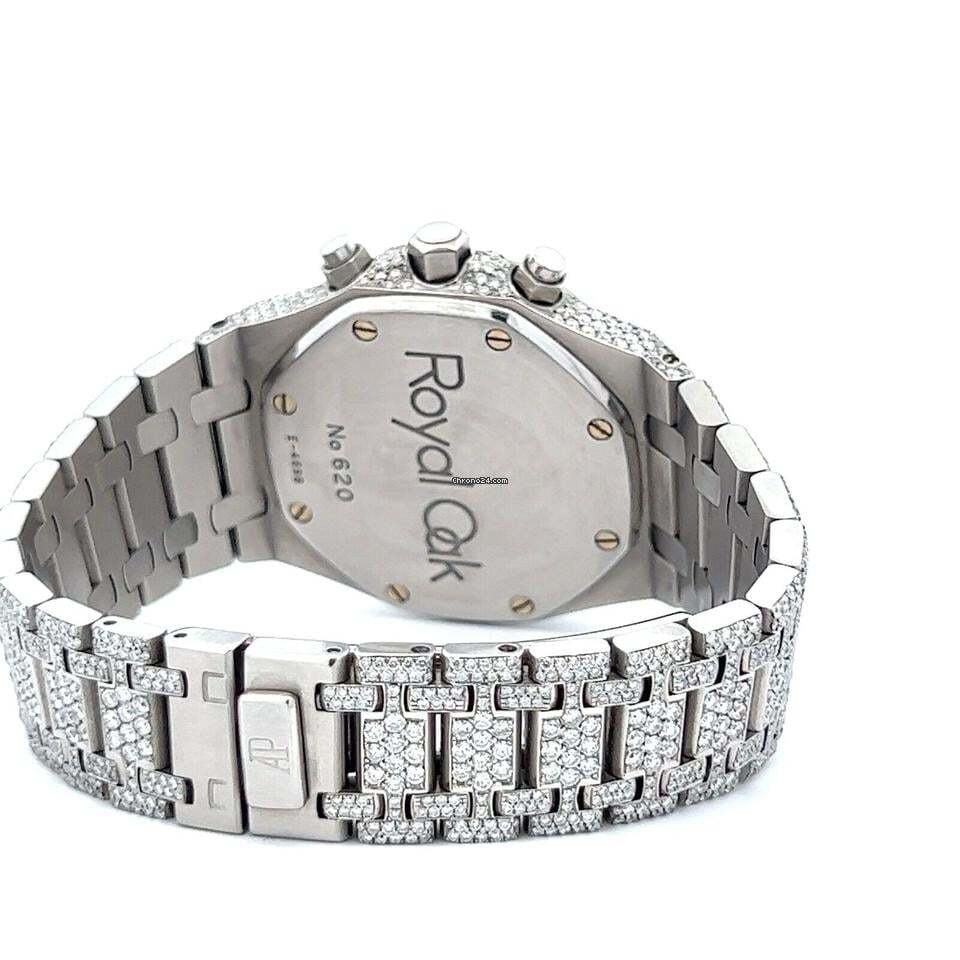 Audemars Piguet Royal Oak Chronograph Automatic Men's Watch With Steel Case and Strap Authentic Luxury Timepiece