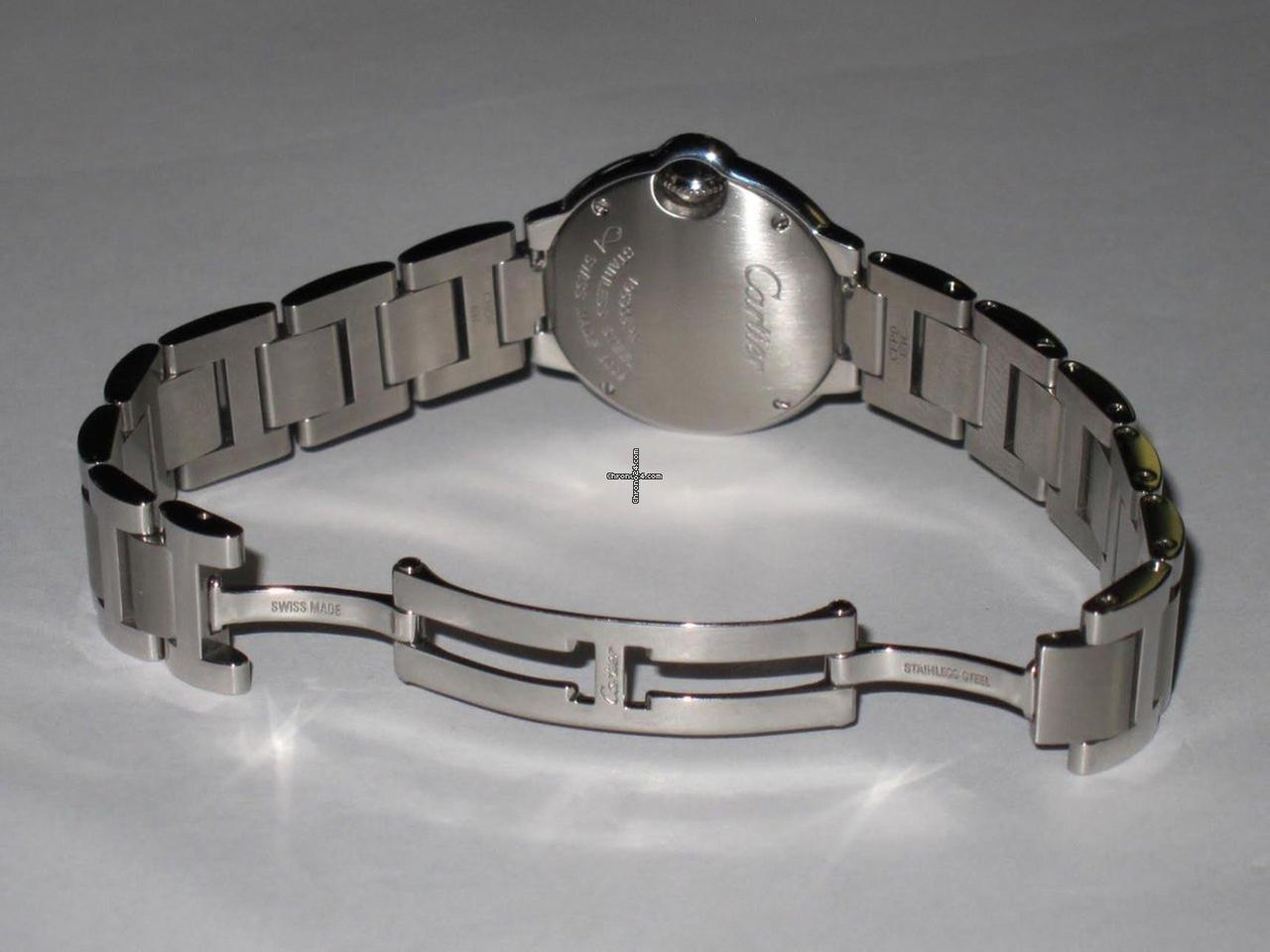 Cartier Ballon Bleu Quartz Women's Watch With Steel Case and Strap Authentic Luxury Timepiece