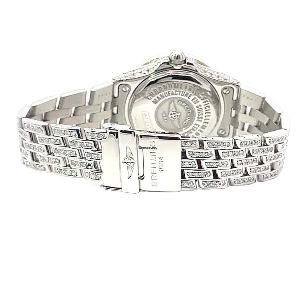 Breitling Quartz Women's Watch With Steel Case and Strap Authentic Luxury Timepiece