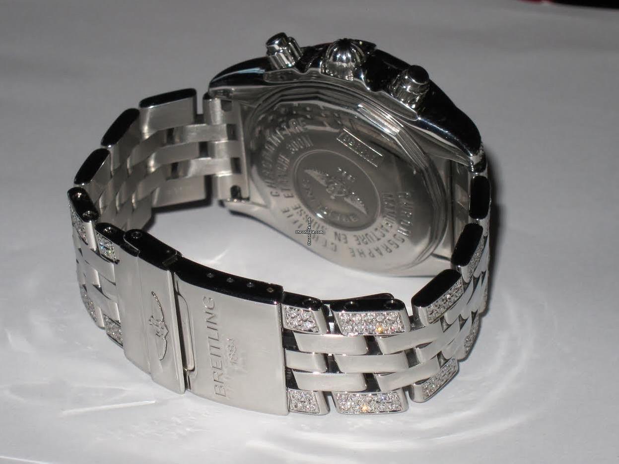 Breitling Chronomat Evolution Automatic Men's Watch With Steel Case and Strap Authentic Luxury Timepiece