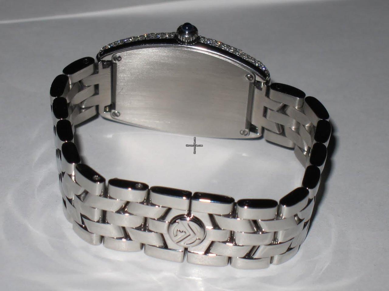 Franck Muller Cintrée Curvex Quartz Women's Watch With Steel Case and Strap Authentic Luxury Timepiece