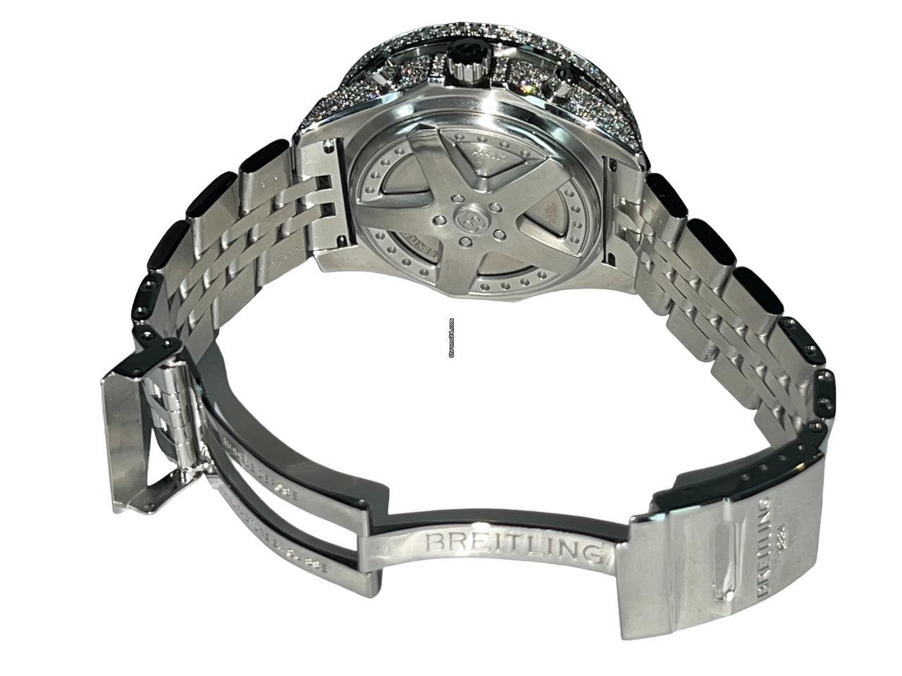 Breitling Bentley 6.75 Automatic Men's Watch With Steel Case and Strap Authentic Luxury Timepiece