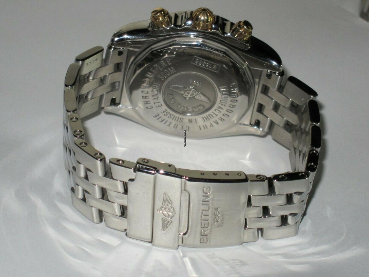 Breitling Chronomat Evolution Automatic Men's Watch With Steel Case and Strap Authentic Luxury Timepiece