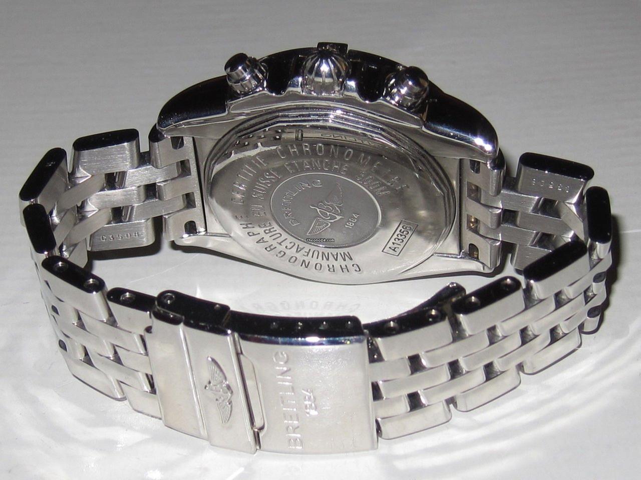 Breitling Chronomat Evolution Automatic Men's Watch With Steel Case and Strap Authentic Luxury Timepiece