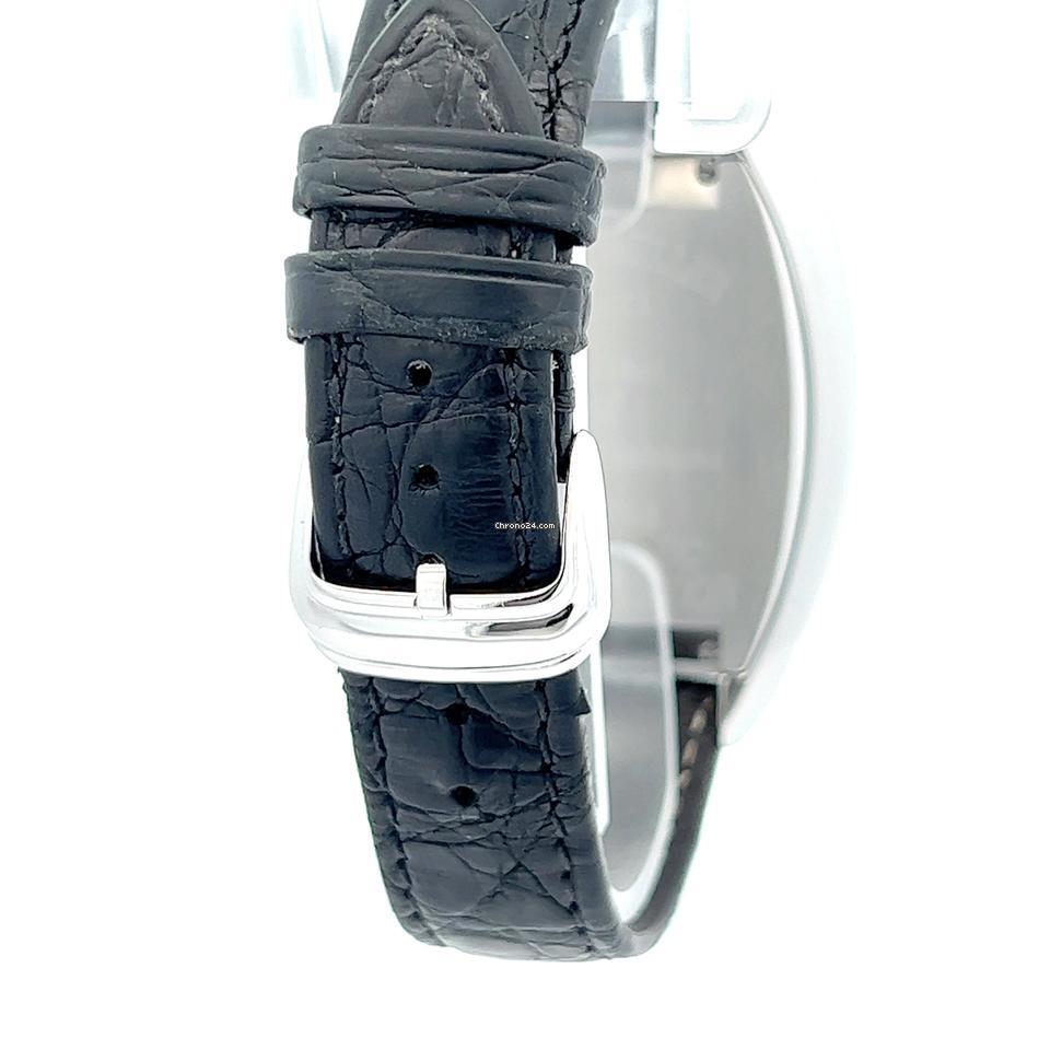 Franck Muller Conquistador Automatic Men's Watch Steel Case With Leather Strap Authentic Luxury Timepiece