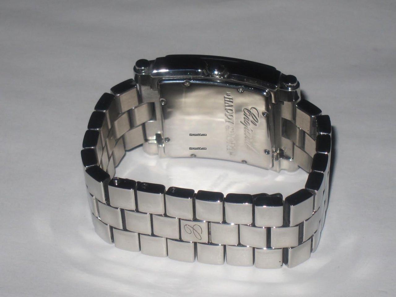 Chopard Happy Sport Quartz Women's Watch With Steel Case and Strap Authentic Luxury Timepiece