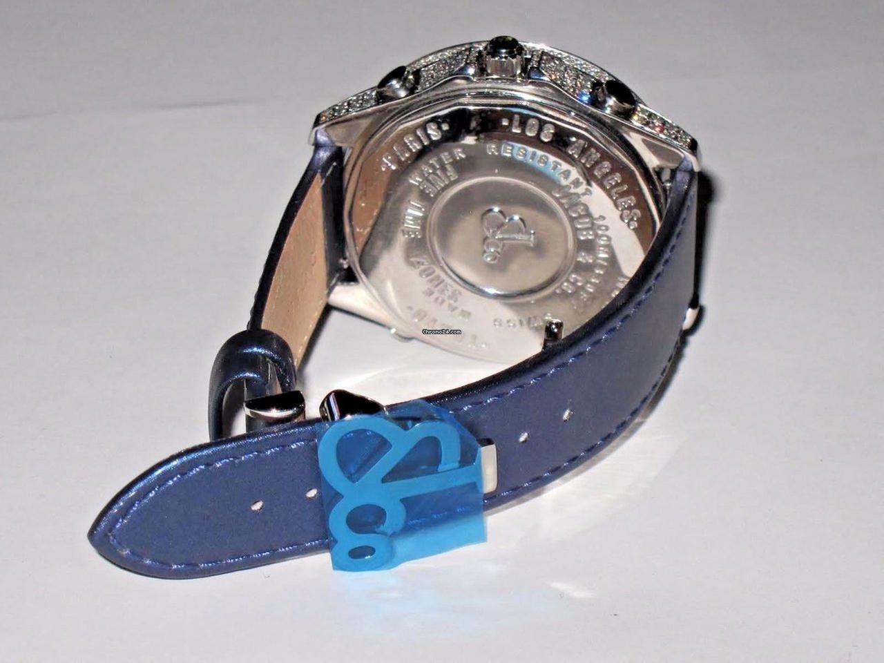 Jacob & Co. Quartz Men's Watch Steel Case With Leather Strap Authentic Luxury Timepiece