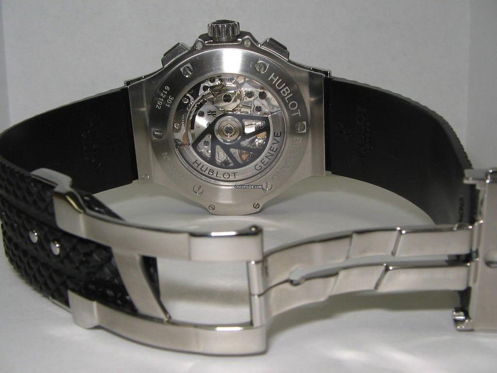 Hublot Big Bang Automatic Men's Watch Steel Case With Rubber Strap Authentic Luxury Timepiece