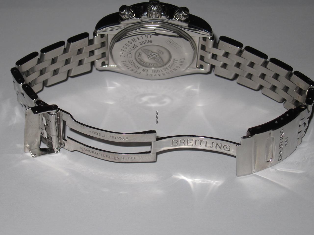 Breitling Chronomat Evolution Automatic Men's Watch With Steel Case and Strap Authentic Luxury Timepiece